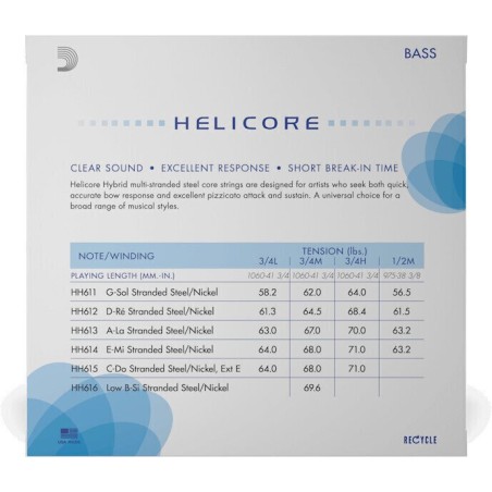 D'Addario HH610 3/4M HELICORE