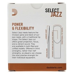 D'Addario RRS10ASX3M Select Jazz Unfiled Alto 3M