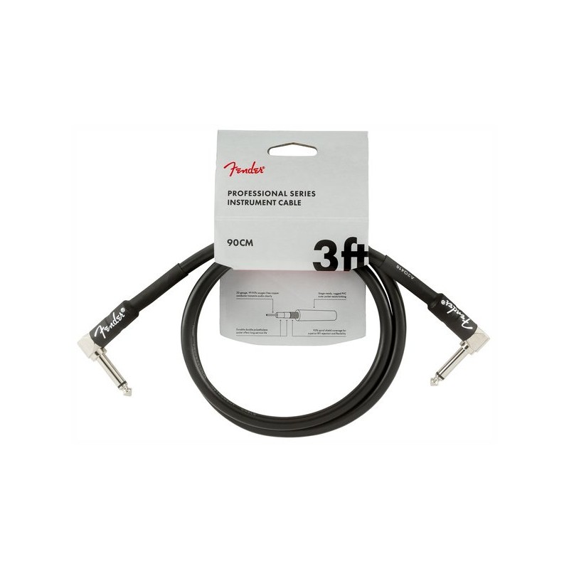 Fender Professional Cable Angle/Angle 90cm Black