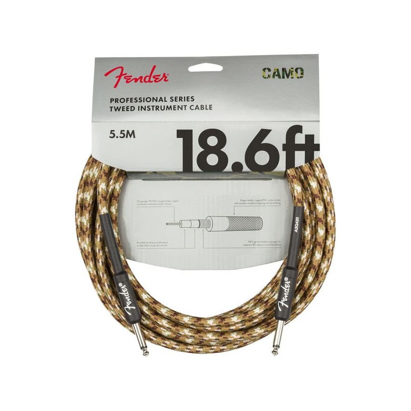 Fender Professional Cable 5,5m Desert Camo Tweed