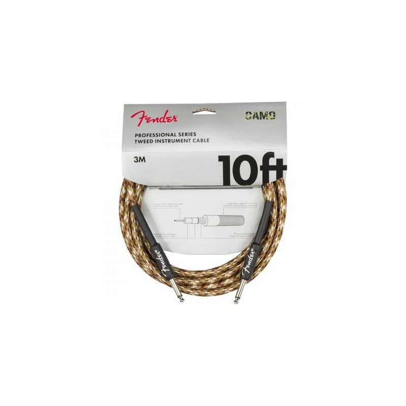 Fender Professional Cable 3m Desert Camo Tweed