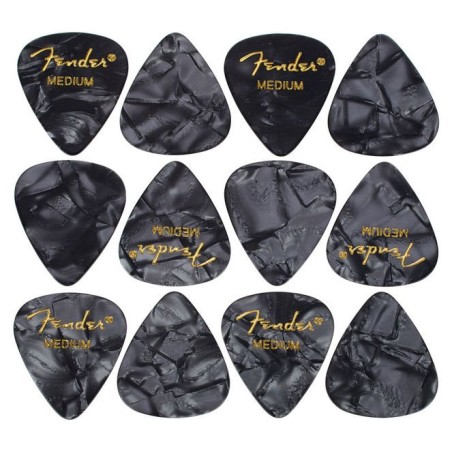 Fender 351 Black Moto Picks Medium