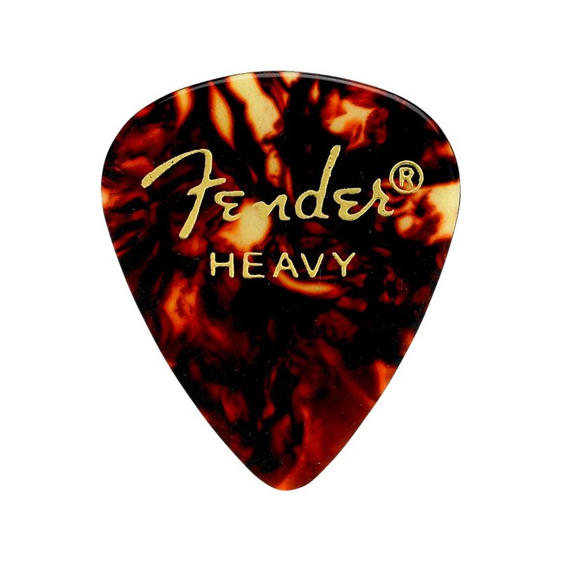 Fender 351 Tortoise Shell Picks Heavy