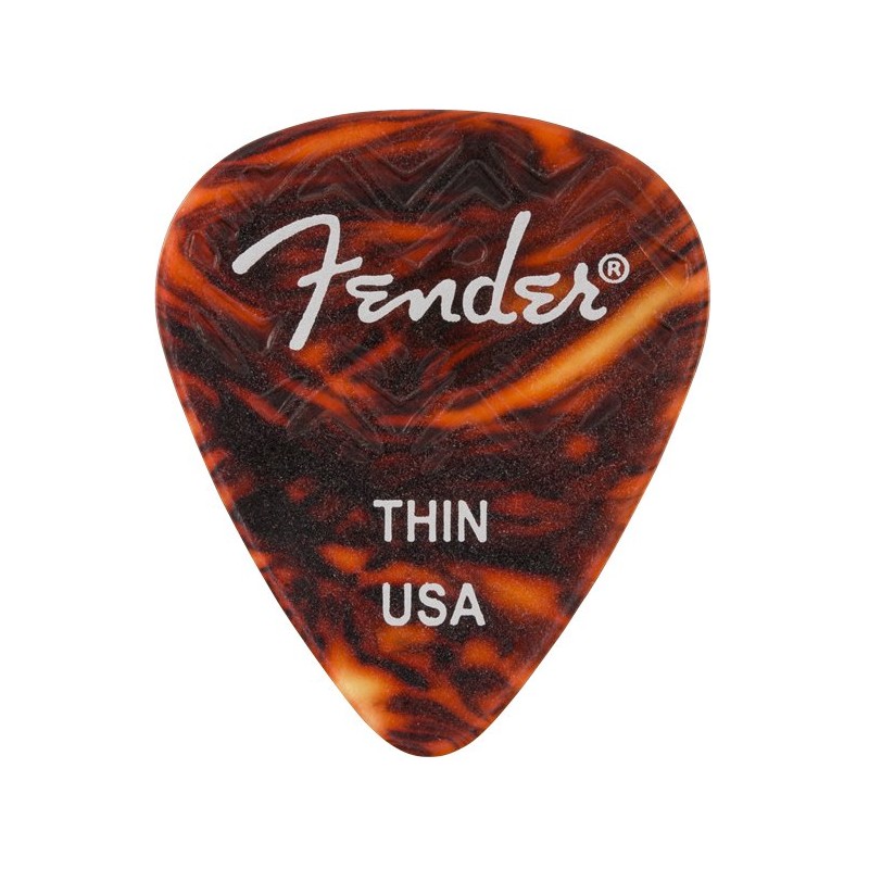 Fender Grip Tortoise Shell Picks Thin