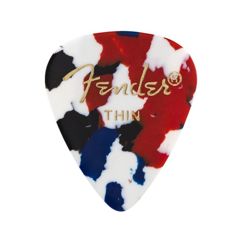 Fender 351 Confetti Picks Thin