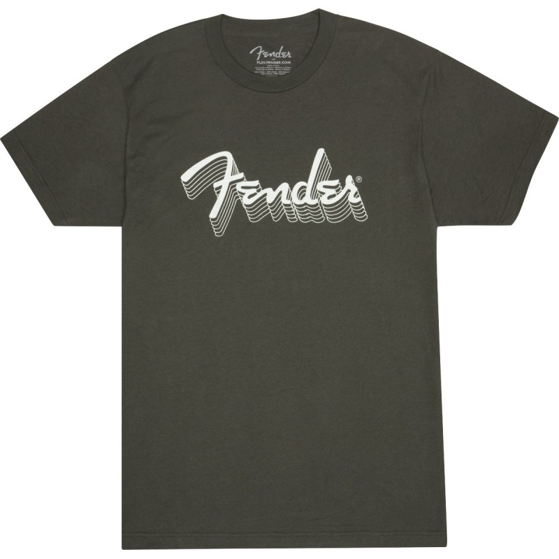 Fender Reflective Ink T-Shirt Charcoal M