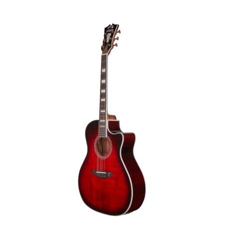 D'Angelico Premier Gramercy Trans Black Cherry Burst