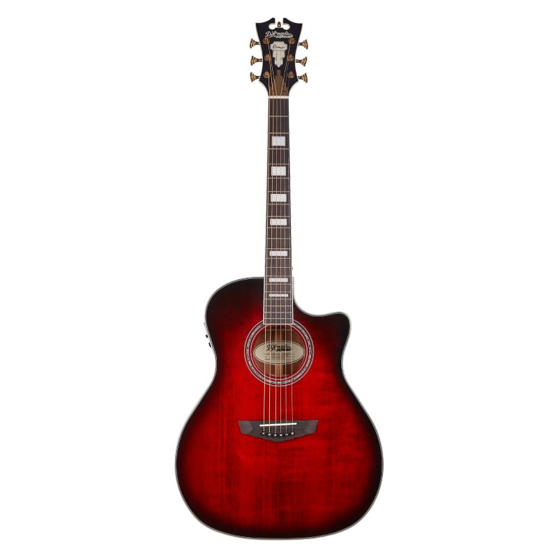D'Angelico Premier Gramercy Trans Black Cherry Burst