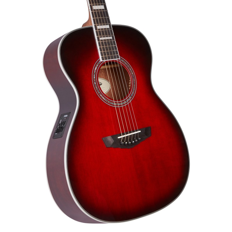 D'Angelico Premier Tammany Trans Black Cherry Burst