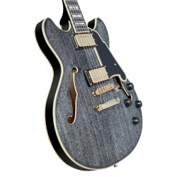 D'Angelico Excel Mini DC Black Dog