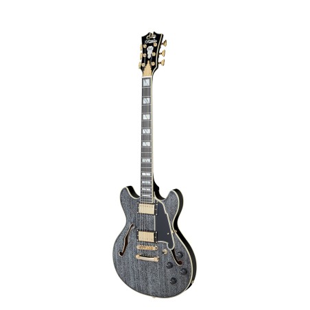 D'Angelico Excel Mini DC Black Dog