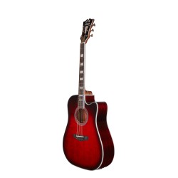 D'Angelico Premier Bowery Trans Black Cherry Burst
