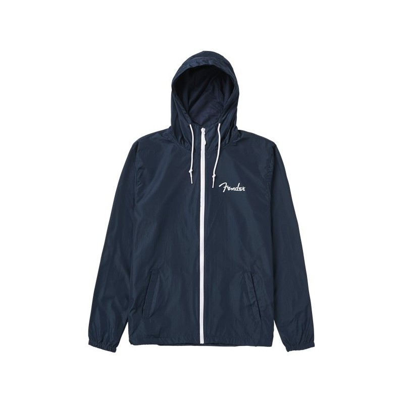 Fender Spaghetti Logo Windbreaker Navy S