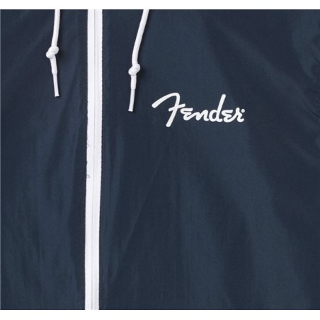 Fender Spaghetti Logo Windbreaker Navy S