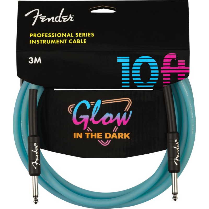 Fender Professional Glow in the Dark Cable 3 Blue