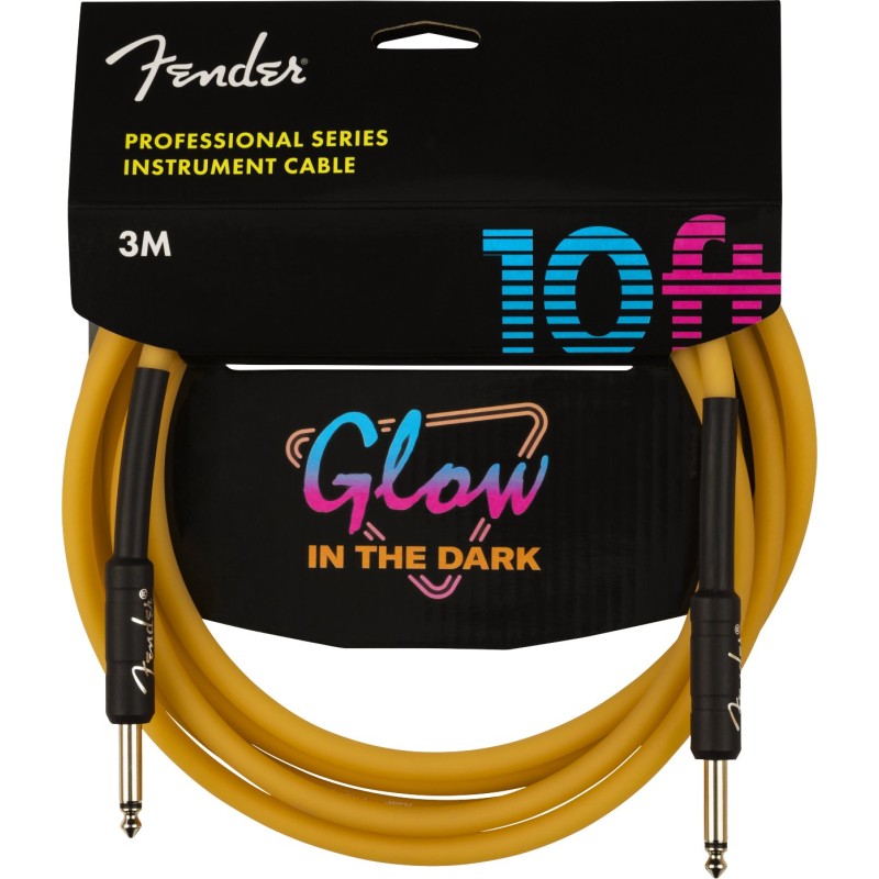 Fender Professional Glow in the Dark Cable 3 Orange