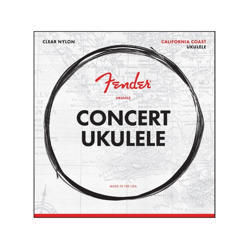 Fender California Coast Concert Ukulele Strings
