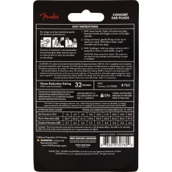 Fender Concert Ear Plugs Daphne Blue