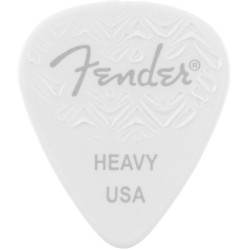 Fender 351 Grip White Picks Heavy