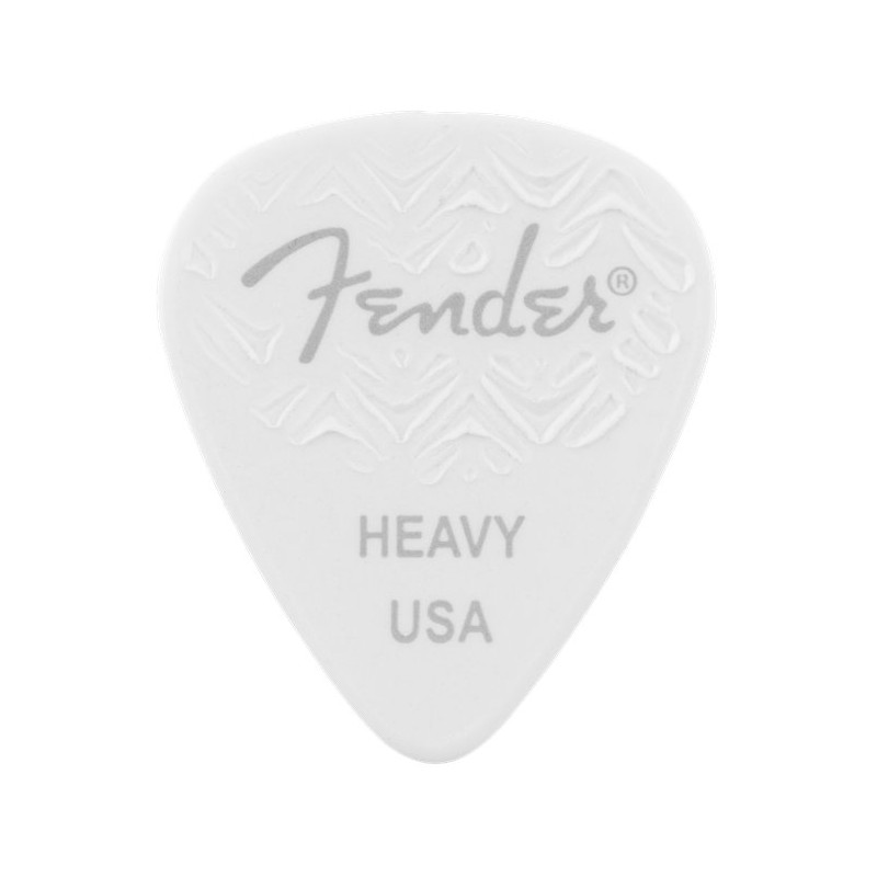 Fender 351 Grip White Picks Heavy