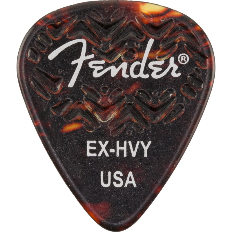 Fender 351 Grip Tortoise Shell Picks Extra Heavy