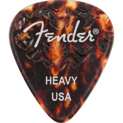 Fender 351 Grip Tortoise Shell Picks Heavy