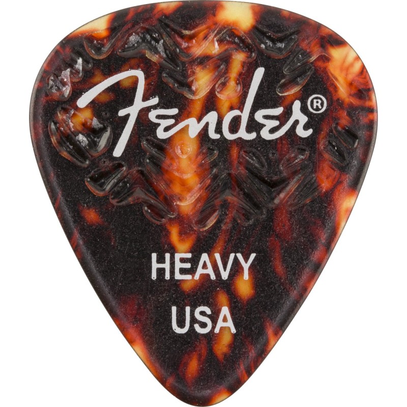 Fender 351 Grip Tortoise Shell Picks Heavy