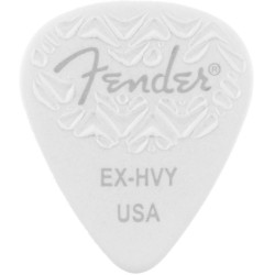 Fender 351 Grip White Picks Extra Heavy