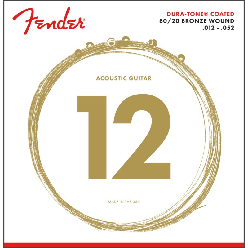 Fender 880L Dura-Tone 80/20 Coated 12-52