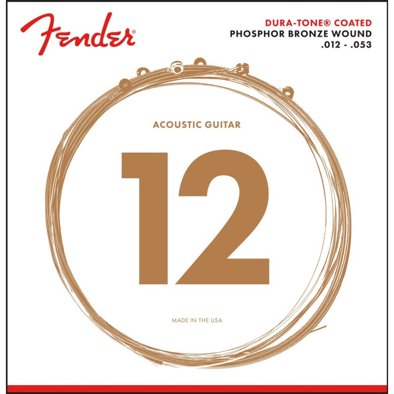 Fender 860L Dura-Tone PB Coated 12-53