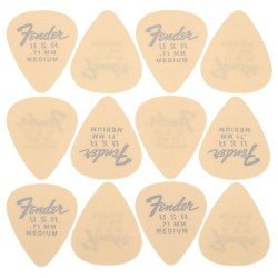 Fender Dura-Tone 351 Picks 0.71 Olympic White