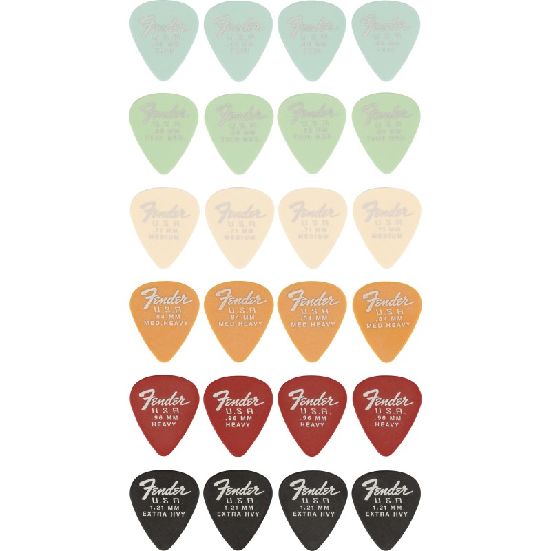 Fender Dura-Tone 351 Picks 24 Mix