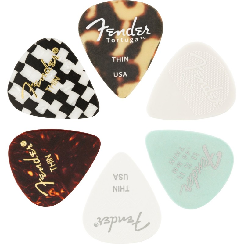 Fender 351 Shape Material Medley Picks Thin