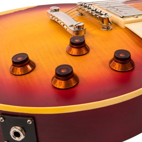 Vintage Icon V100MR Distressed Cherry Burst