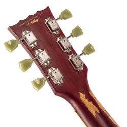 Vintage Icon V100MR Distressed Cherry Burst