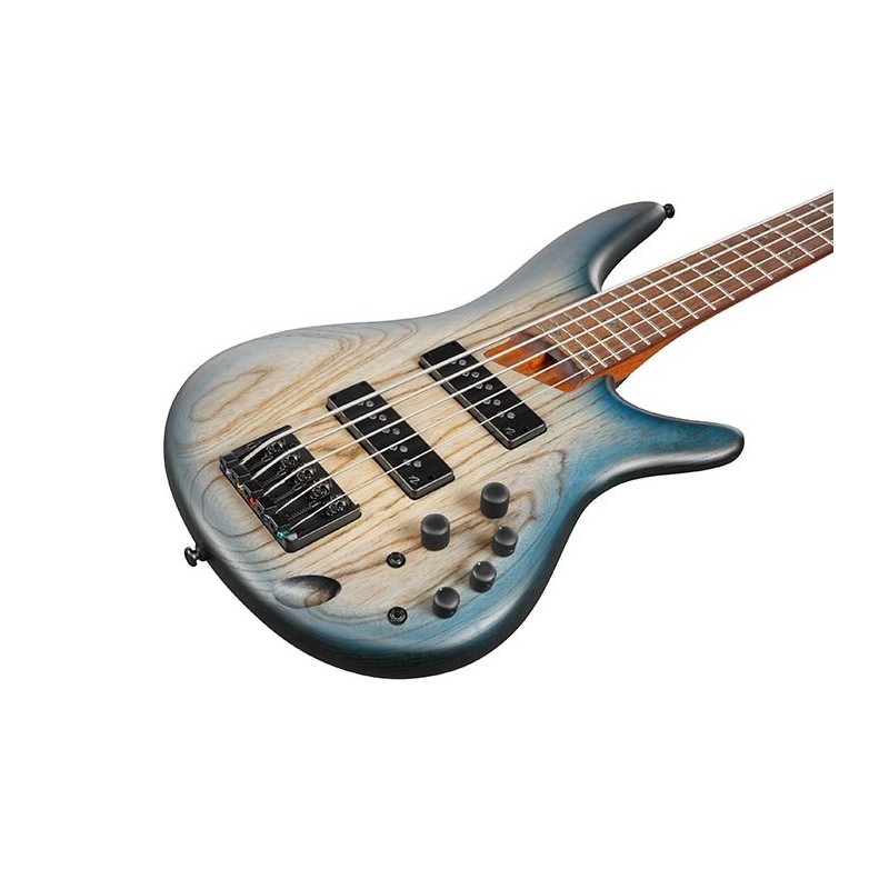 Ibanez SR605E Cosmic Blue Starburst Flat