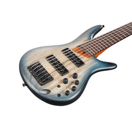 Ibanez SR606E-CTF Cosmic Blue Starburst Flat