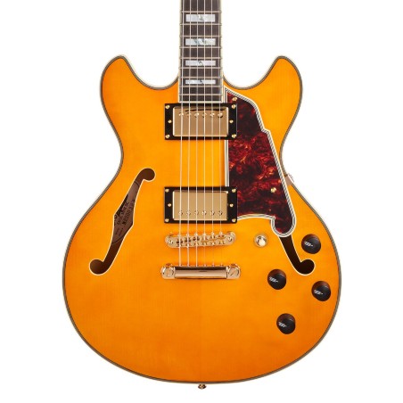 D'Angelico Excel Mini DC Vintage Natural Stopbar