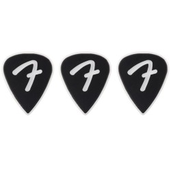 Fender 351 F Grip Black Picks Extra Heavy