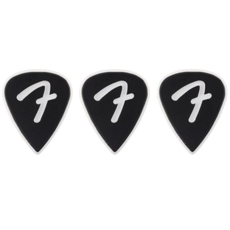 Fender 351 F Grip Black Picks Extra Heavy