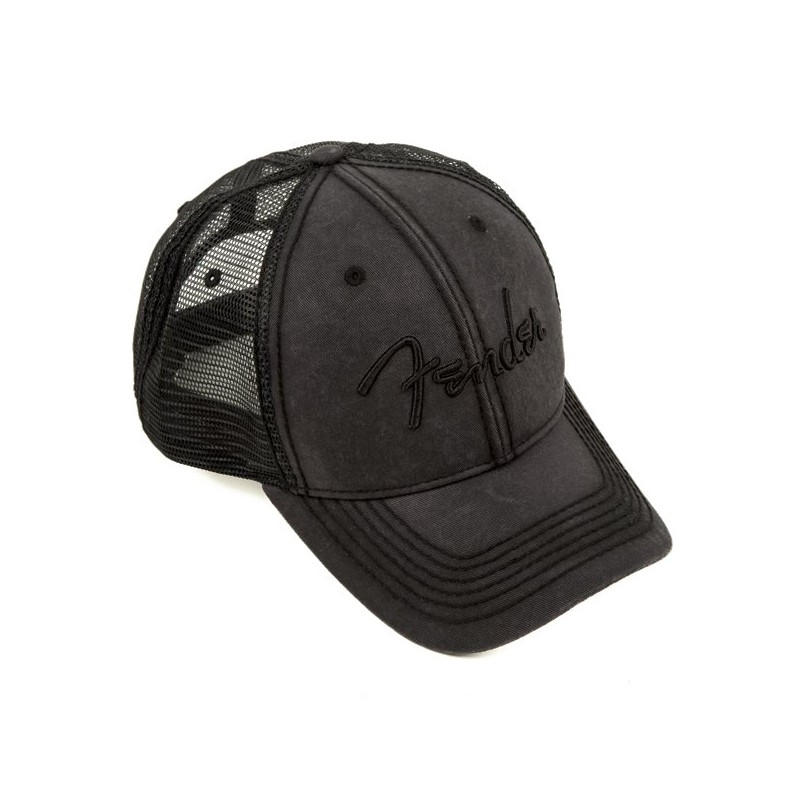 Fender Blackout Trucker Hat Gray