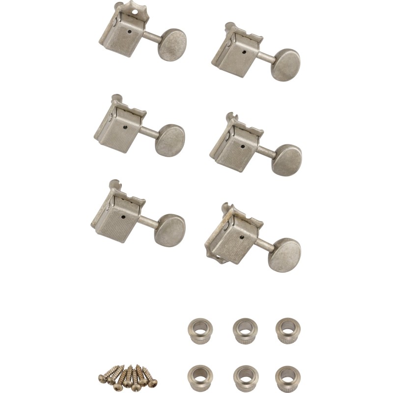 Fender Road Worn Guitar Machine Heads Nickel