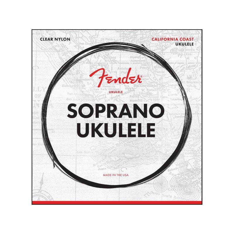 Fender California Coast Soprano Ukulele Strings