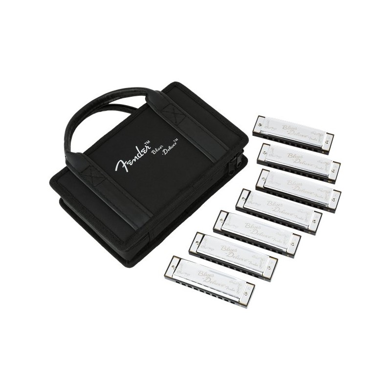 Fender Bues Deluxe Harmonica Pack of 7
