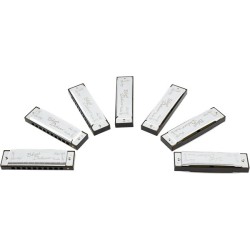 Fender Bues Deluxe Harmonica Pack of 7
