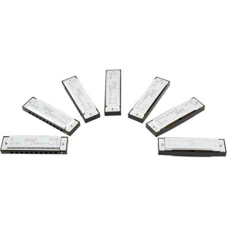 Fender Bues Deluxe Harmonica Pack of 7
