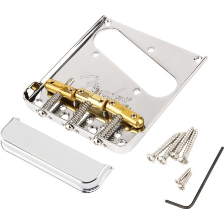 Fender 3-Saddles Top-Load/String-Through Tele Bridge
