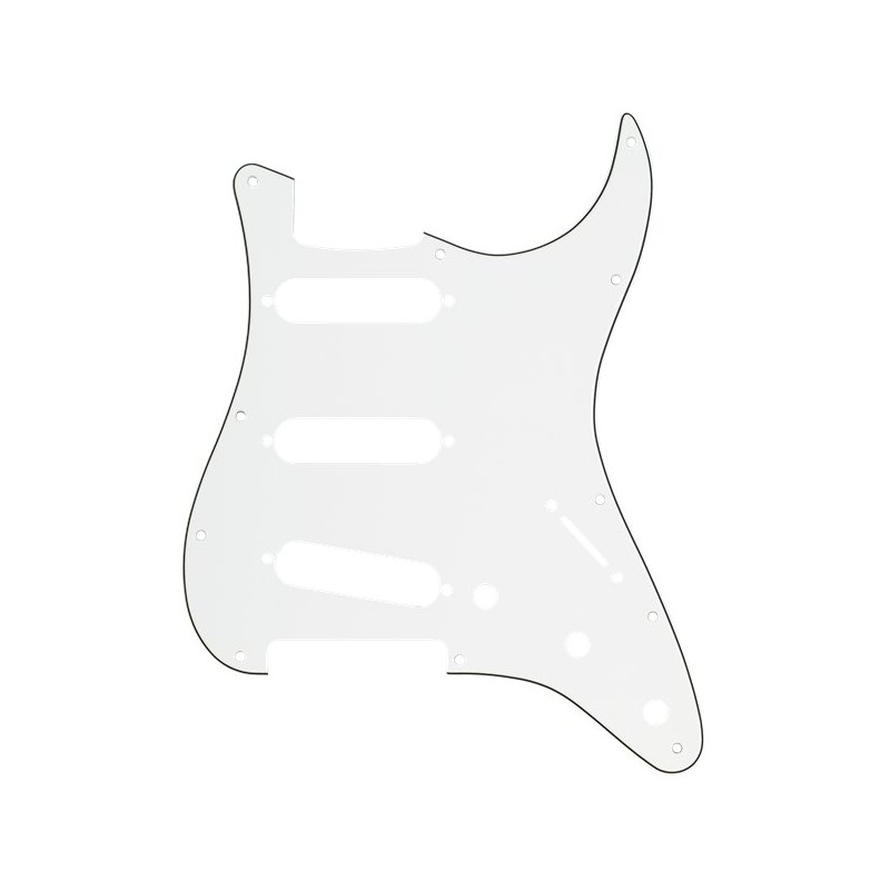 Fender Pickguard Strato SSS 11-Hole Parchment 3-Ply