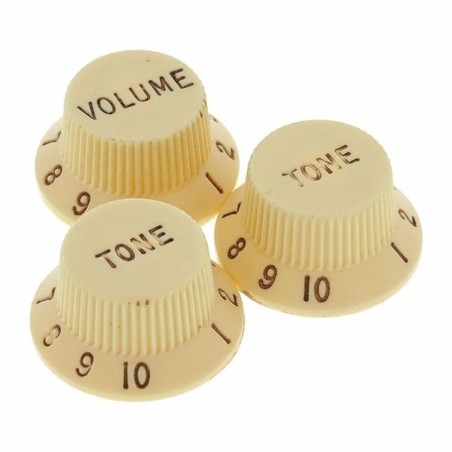 Fender Road Worn Strat Knobs Aged White