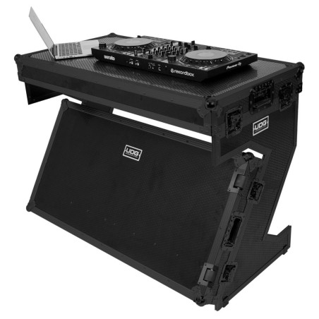 UDG U91072BL Ultimate Flight Case Portable Z-Style DJ Table BLK Plus